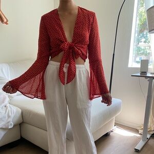 UO Stars Bellbottom Blouse